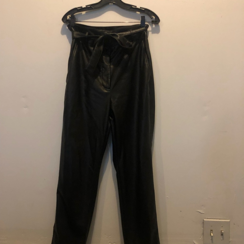 Aritzia faux leather pants
